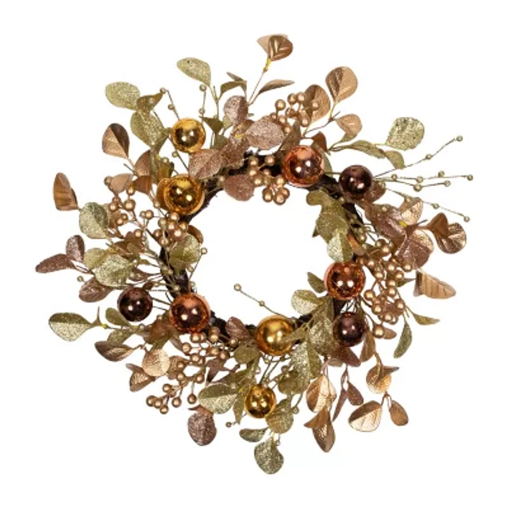 Northlight Ball Glittered Wreath