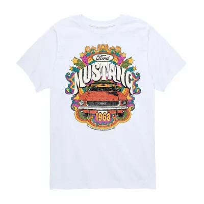 Big Kid Girls Crew Neck Short Sleeve Classic Fit Graphic T-Shirt