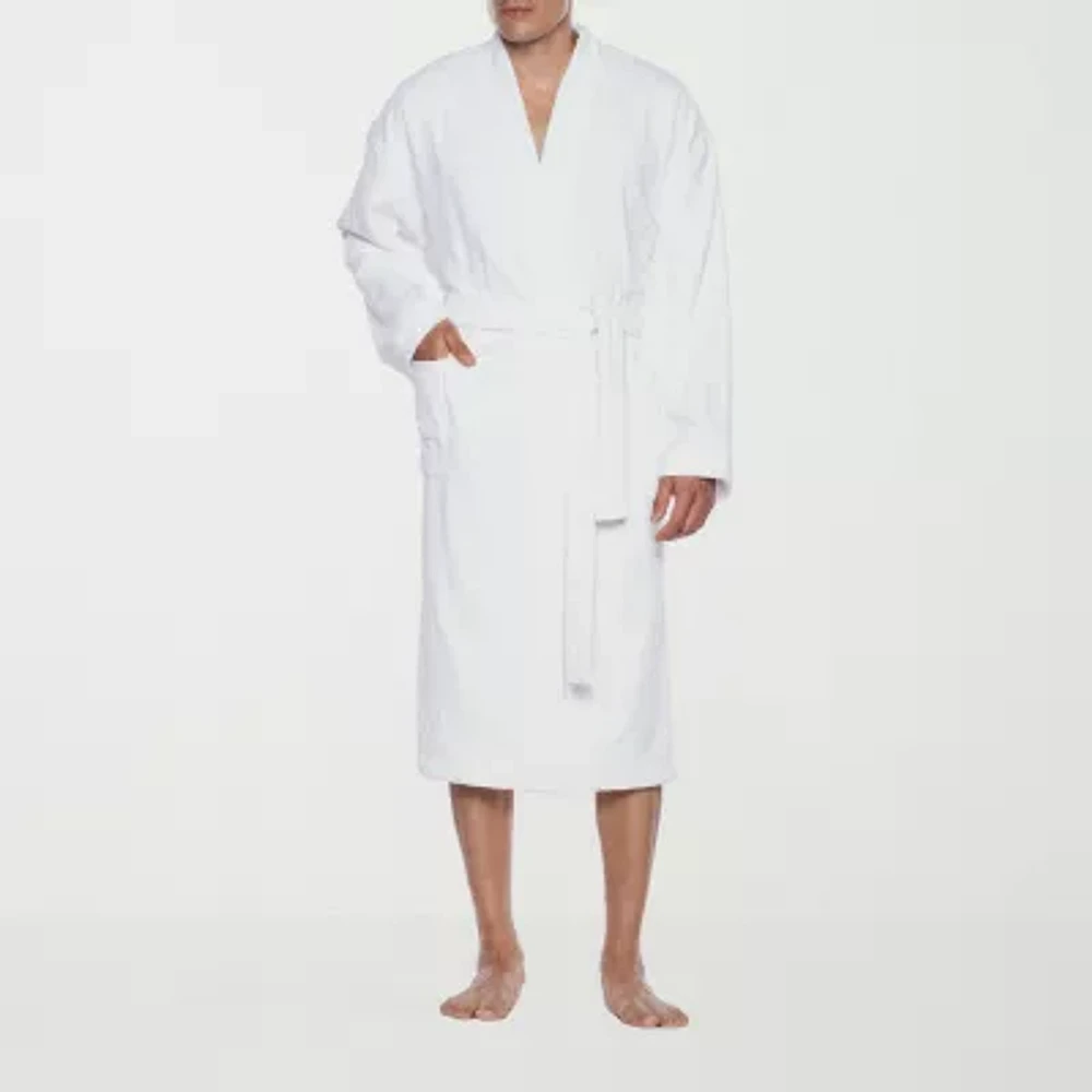 Residence Mens-Tall Terry Cloth Kimono Robe Long Sleeve Length