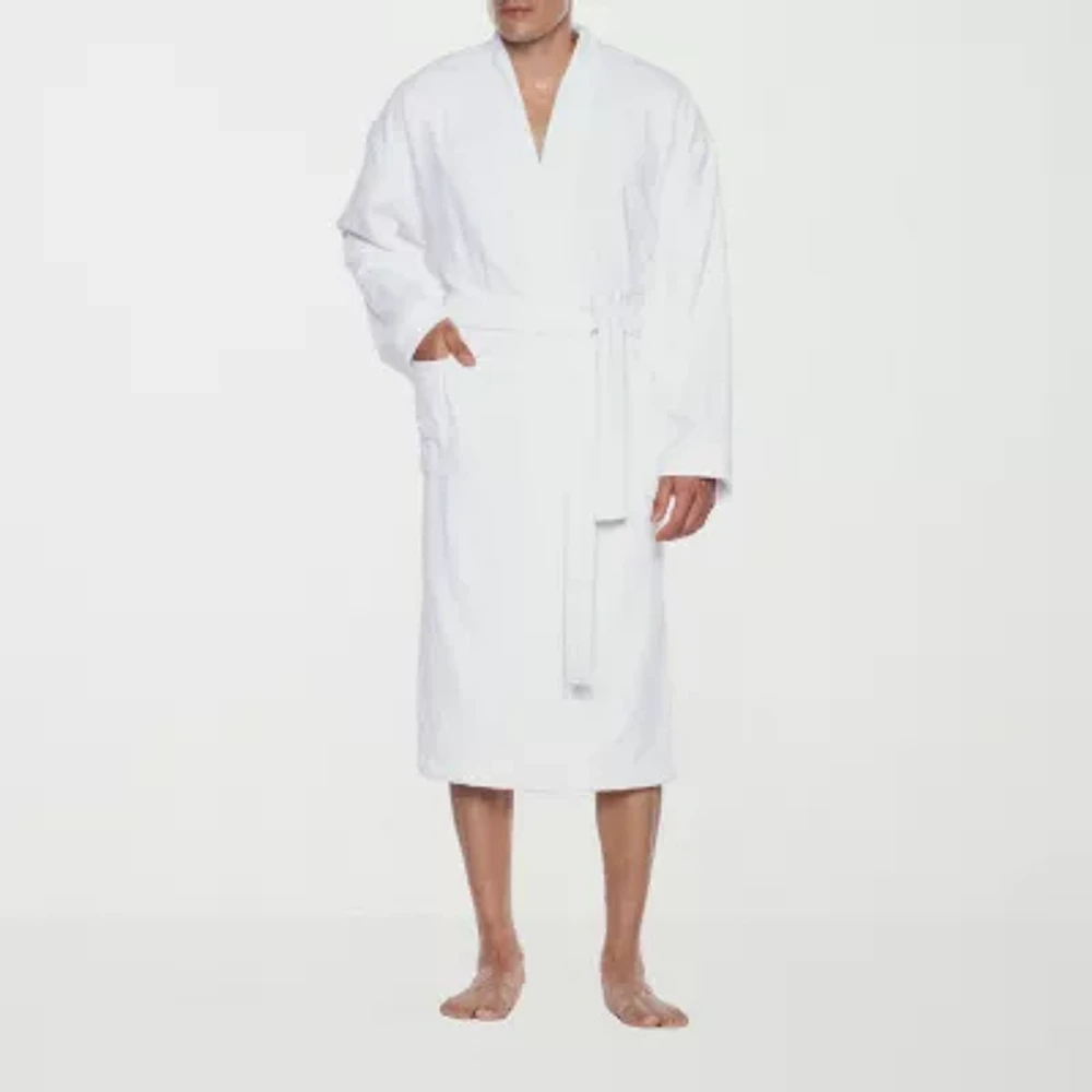 Residence Mens-Big Terry Cloth Kimono Robe Long Sleeve Length