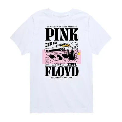 Big Kid Girls Crew Neck Short Sleeve Pink Floyd T-Shirt