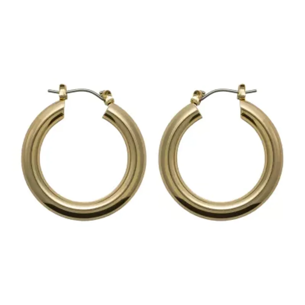 Bold Elements Thick Womens 30mm Hoop Earrings
