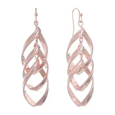 Liz Claiborne Linear Womens Drop Earrings