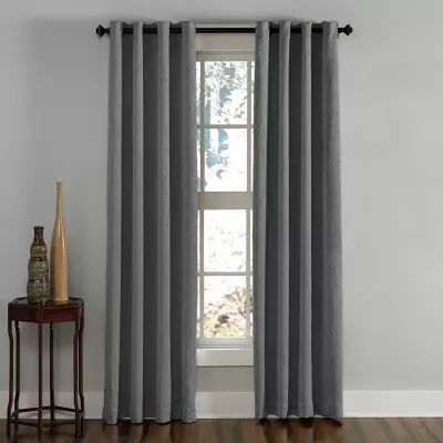 CHF Lenox Grommet Top Light-Filtering Single Curtain Panel