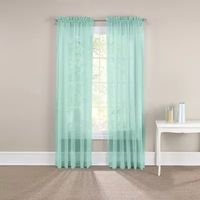 Eclipse Victoria Voile Rod Pocket Sheer Set of 2 Curtain Panel