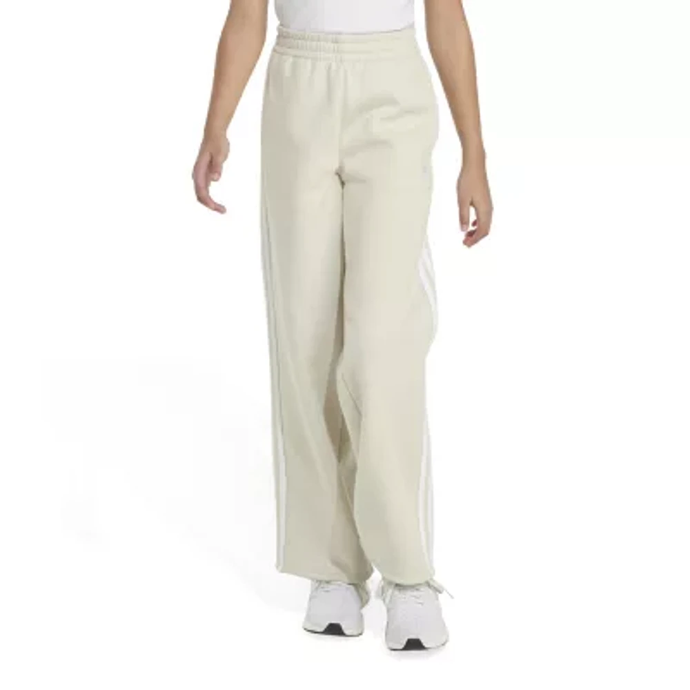 adidas Big Kid Girls Wide Leg Mid Rise Regular Fit Sweatpant