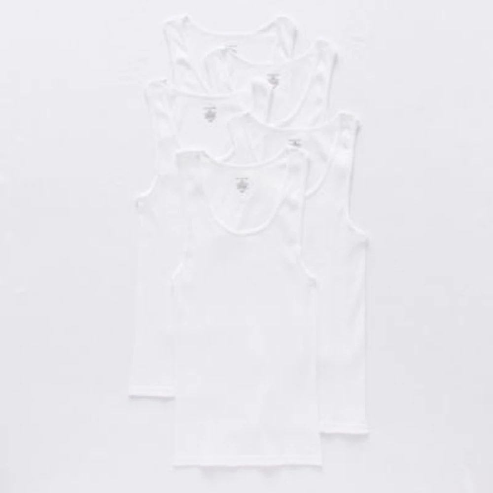 Van Heusen Mens Round Neck Sleeveless 5 Pack Tank