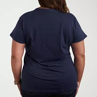 Teacher Womens Crew Neck Short Sleeve Plus T-Shirt
