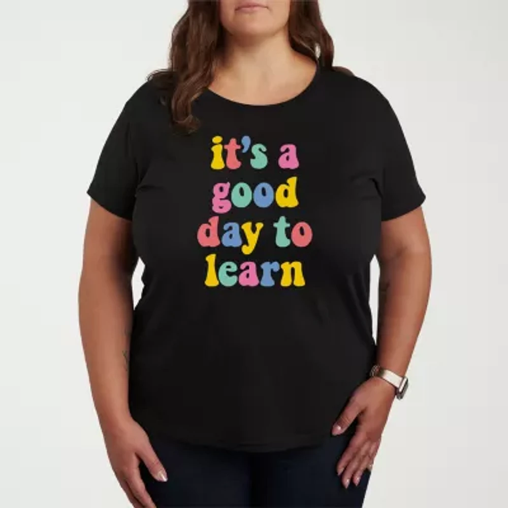 It’S A Good Day Womens Crew Neck Short Sleeve Plus T-Shirt