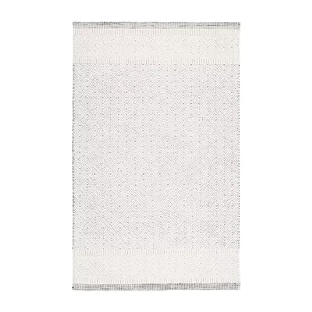 Martha Stewart Zena Bordered Loomed Indoor Rectangular Area Rug