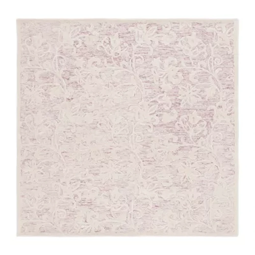 Martha Stewart Edi Floral 6' X 6' Indoor Square Area Rug