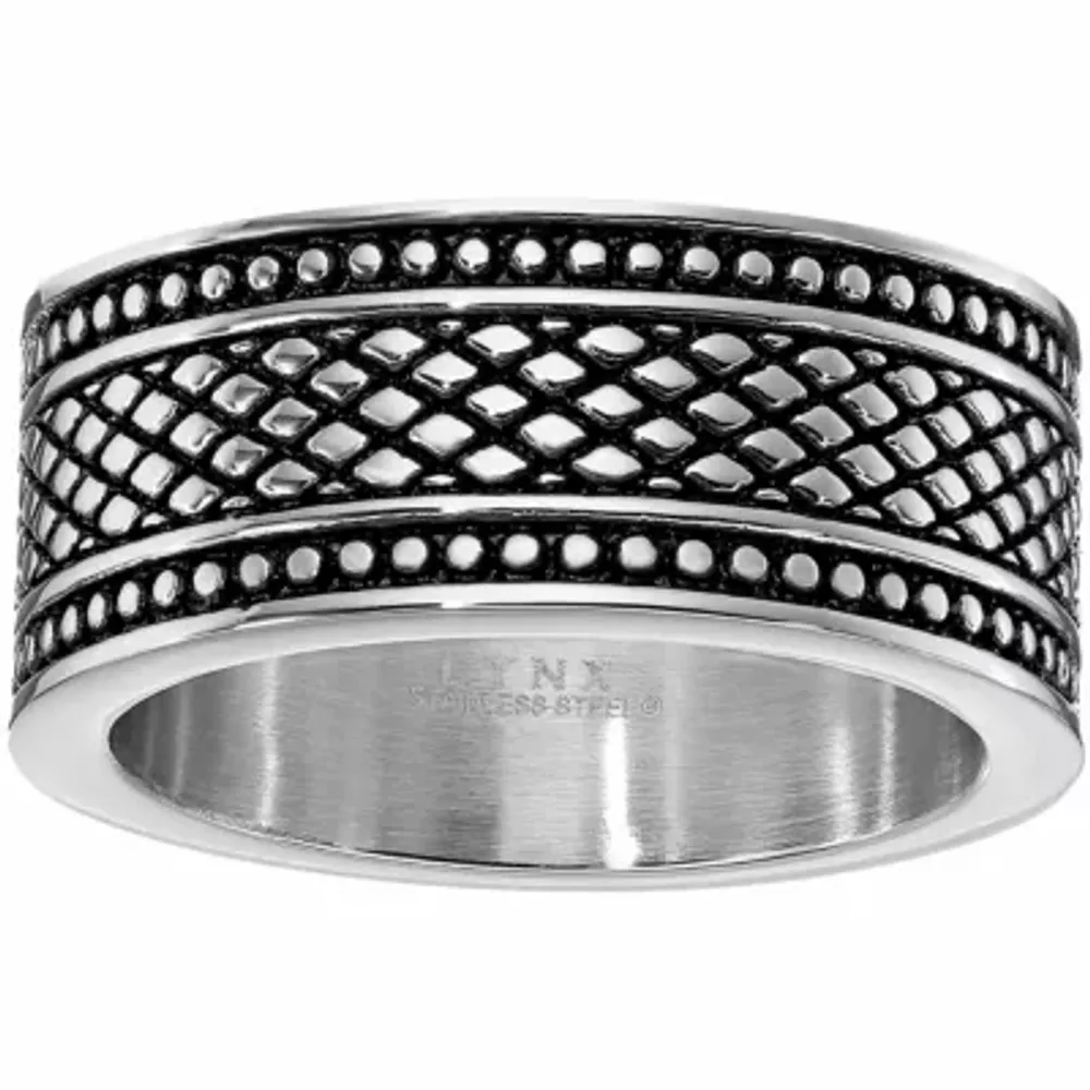 Mens 9M Sterling Silver Band