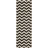 Safavieh Courtyard Collection Cennetig Chevron Indoor/Outdoor Runner Rug
