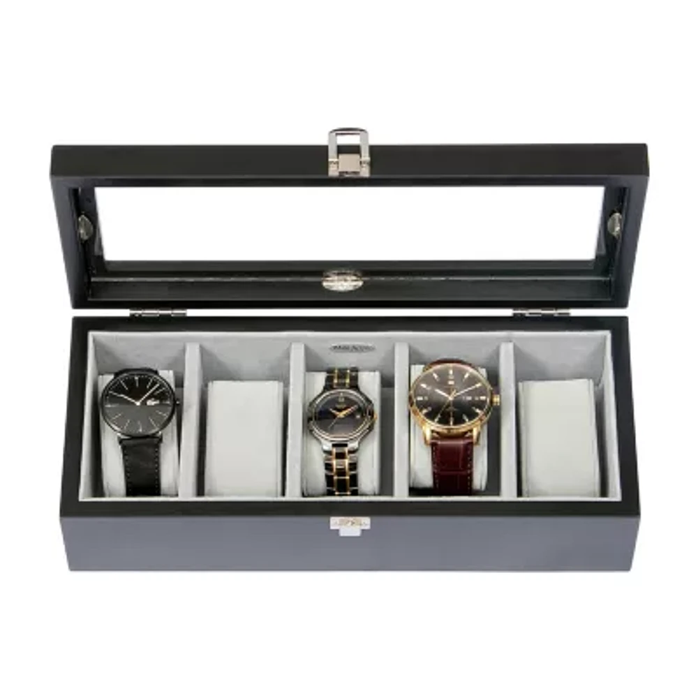Mele And Co Tate Java-Finish Watch Box