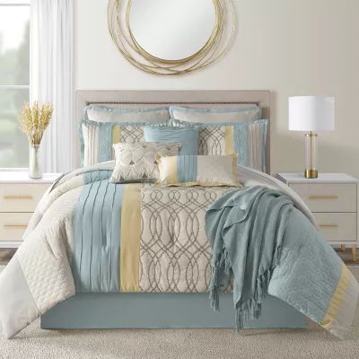 Eden & Oak Savannah 10-pc. Jacquard Comforter Set