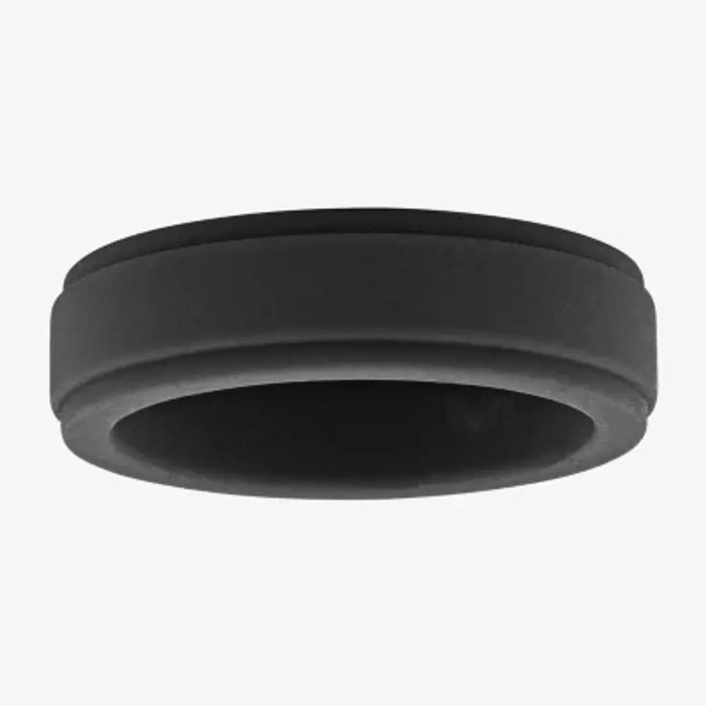 Mens 7MM Silicone Wedding Band