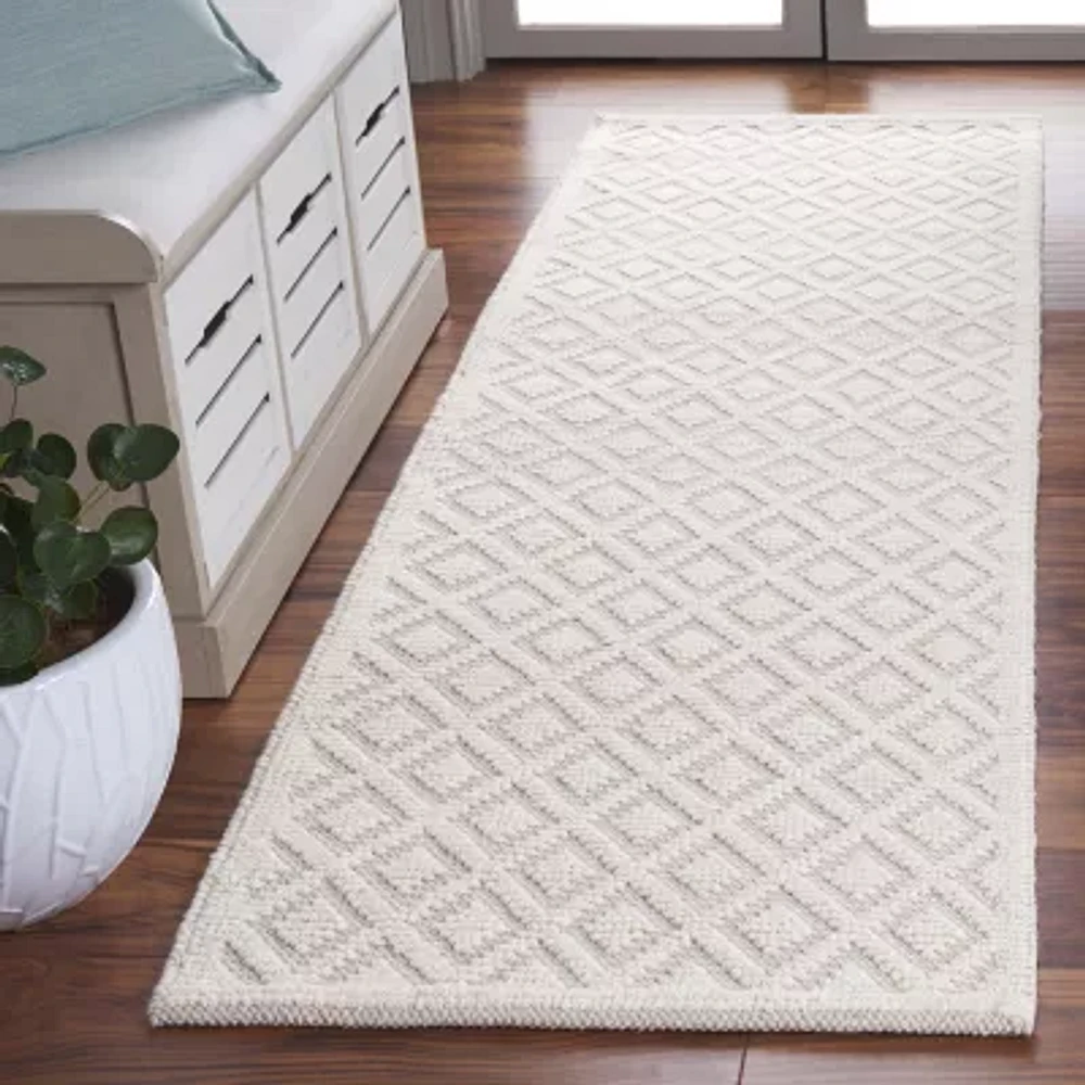 Martha Stewart Lyla Geometric Woven 27" X 96" Indoor Rectangular Runner