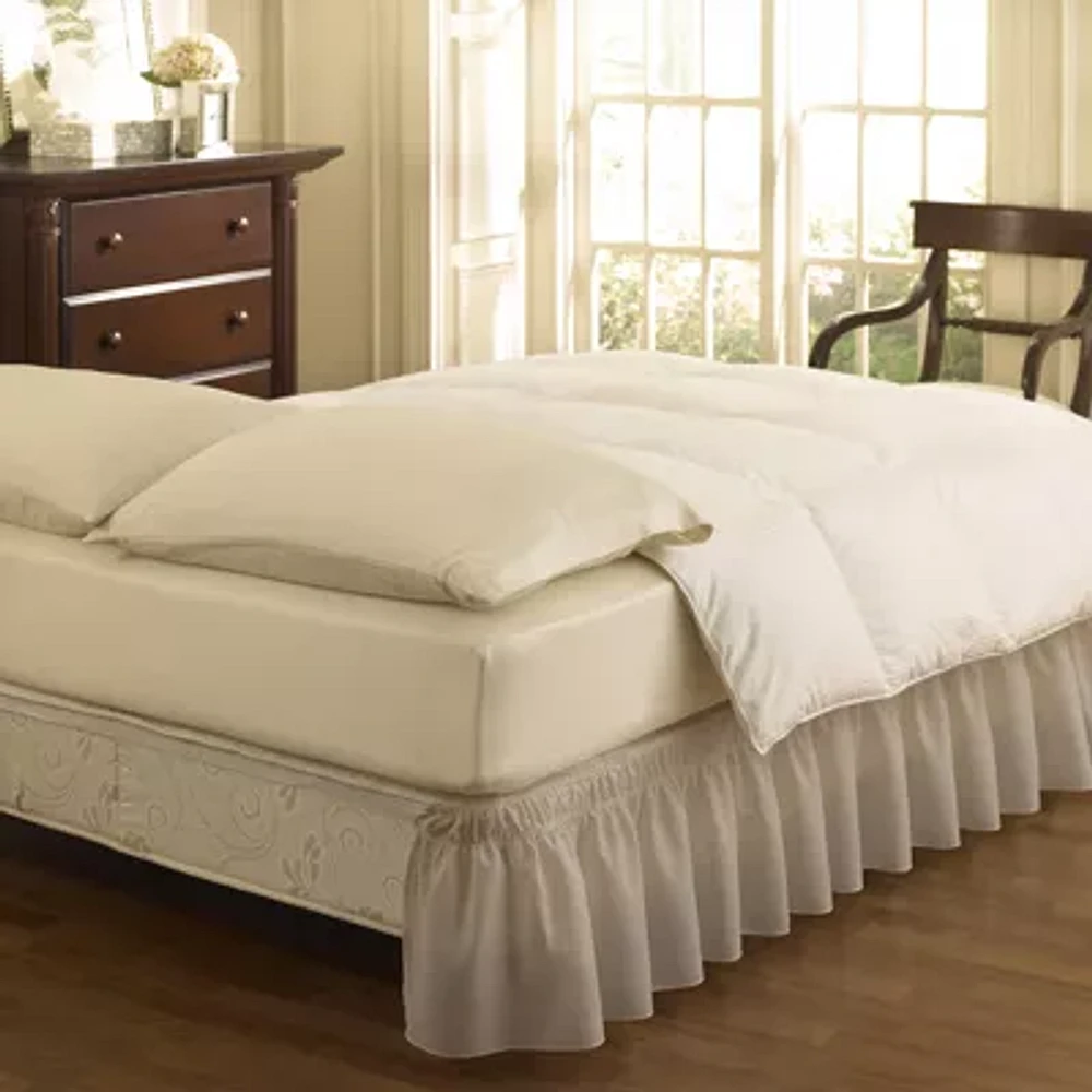 EasyFit Wrap-Around Solid Ruffled Bedskirt