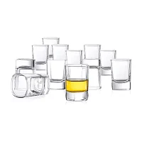 Joyjolt City Heavy Base - 2 Oz - Set Of 12 Shot Glass