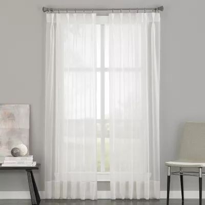CHF Soho Pinch Pleat Sheer Single Curtain Panel
