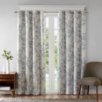 Madison Park April Leaf Grommet Top Energy Saving Blackout Single Curtain Panel