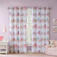 Intelligent Design Noctural Novelty Grommet Top Energy Saving Blackout Single Curtain Panel