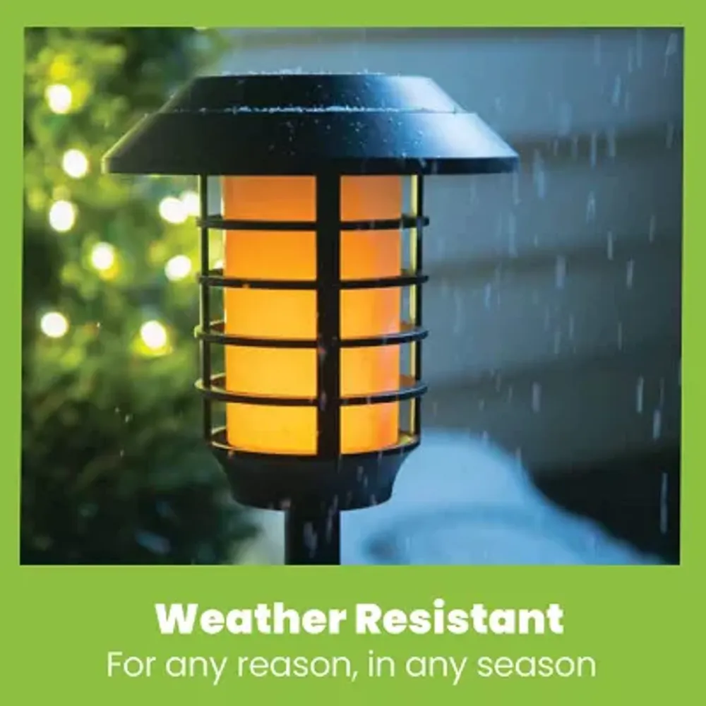 Bell + Howell Solar Powered Pathway and Garden Lights with 2 Lighting Modes and Remote Control - Set of 4