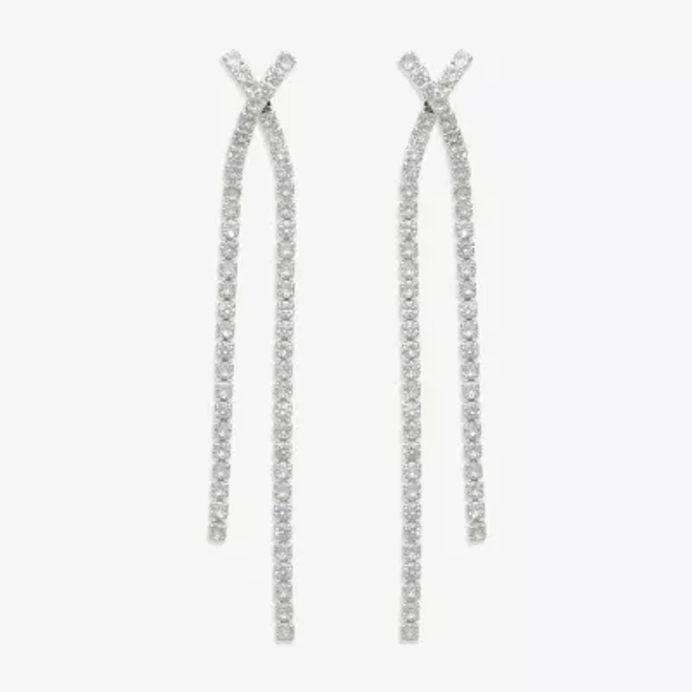 Mixit Womens Cubic Zirconia Drop Earrings