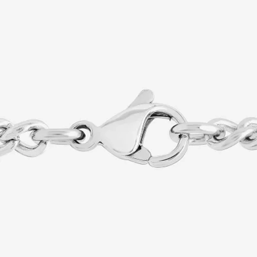 Mens Stainless Steel Crucifix Cross Pendant Necklace