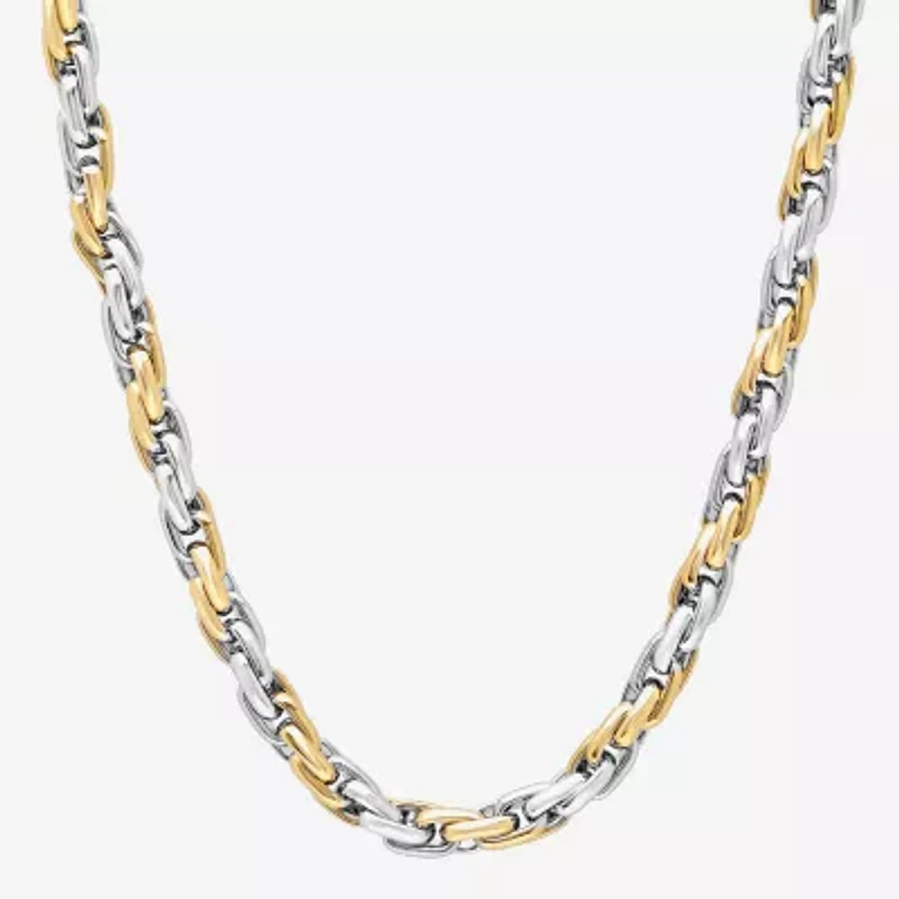 Mens Stainless Steel 24 Inch Link Chain Necklace