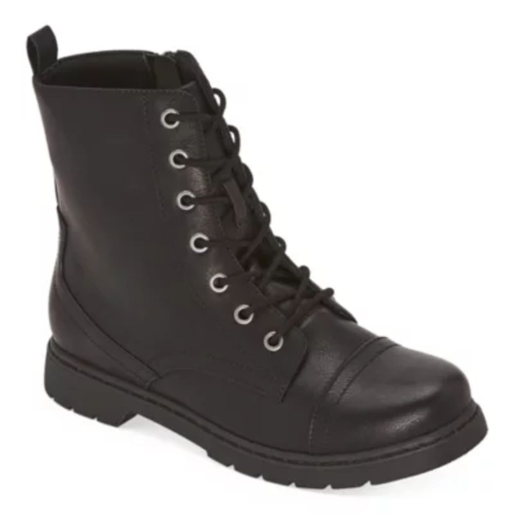 Arizona Jean Co Womens Queen Flat Heel Combat Boots