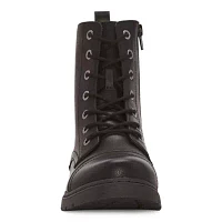 Arizona Jean Co Womens Queen Flat Heel Combat Boots