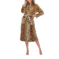 White Mark Womens Long Sleeve Length Robe