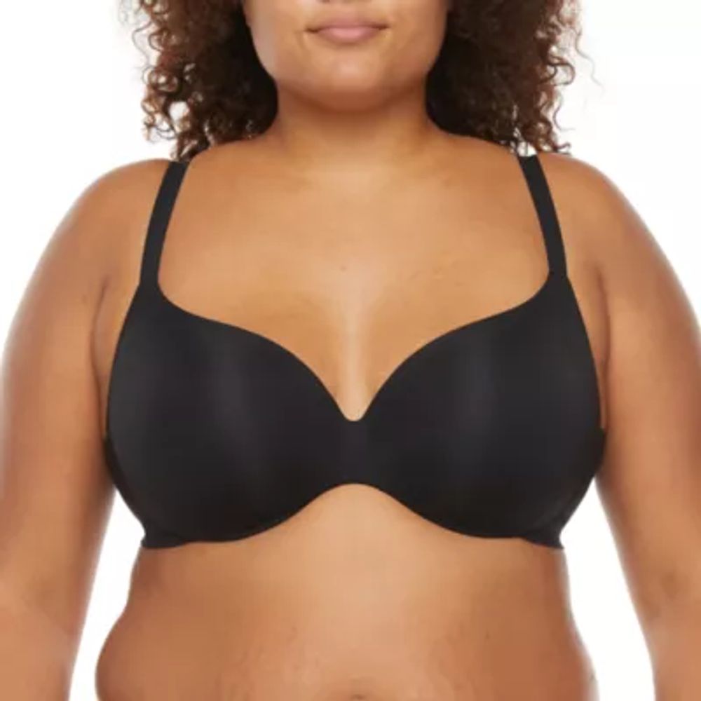 Ambrielle Everyday Underwire Push Up T-Shirt Plunge Bra-306754
