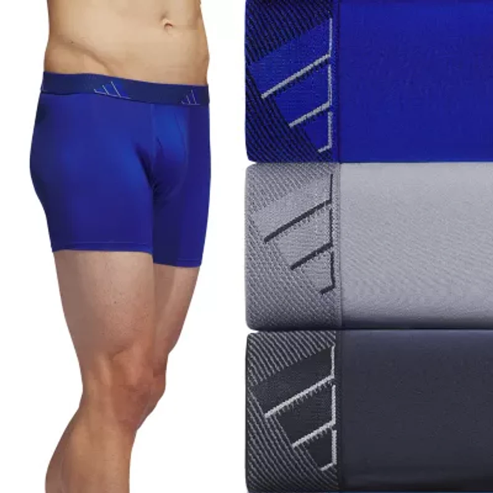 adidas Performance Microfiber Mens 3 Pack Trunks 5158586