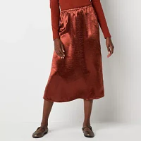 a.n.a Womens Midi A-Line Skirt
