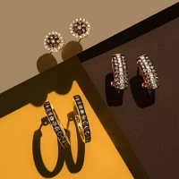 Le Vian® Earrings featuring 3/4 CT. Chocolate Diamonds® 1 3/8 CT. Nude Diamonds™ set in 14K Strawberry Gold®