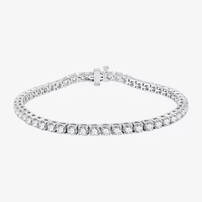 (H-I / Si2-I1) 8 CT. T.W. Lab Grown Diamond 10K or 14K White Yellow Gold Tennis Bracelet