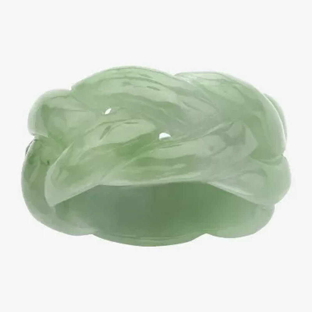 Womens 11M Genuine Green Jade Band