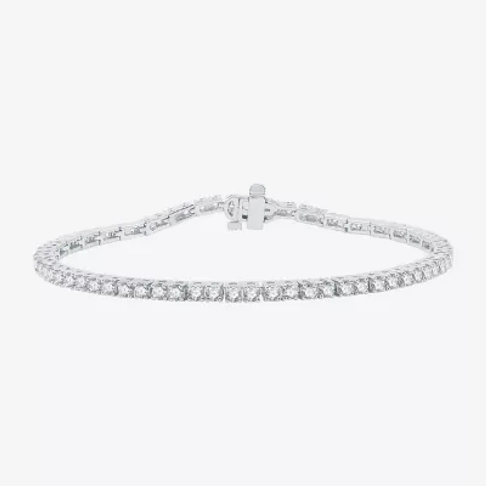 3 CT. T.W. Natural White Diamond 10K or 14K Yellow Gold 7.25 Inch Tennis Bracelet
