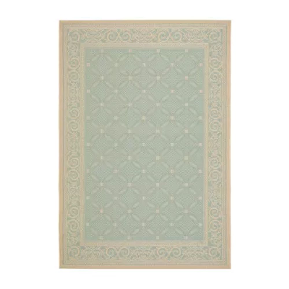 Safavieh Courtyard Collection Jennie Geometric Indoor/Outdoor Area Rug