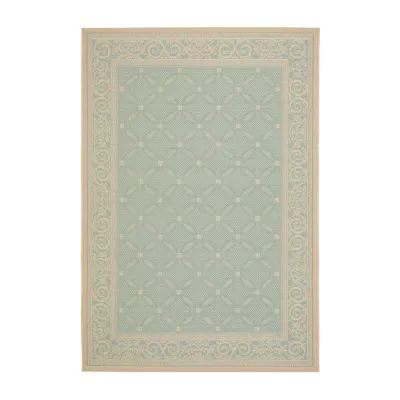 Safavieh Courtyard Collection Jennie Geometric Indoor/Outdoor Area Rug