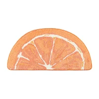 Town And Country Orange Bath Rug