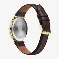 Bulova Frank Lloyd Wright April Shows Mens Brown Leather Watch 97a141