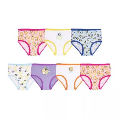 Toddler Girls Bluey 7 Pack Brief Panty