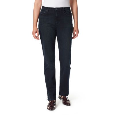 Gloria Vanderbilt Amanda Stretch Fabric Womens High Rise Straight Leg Regular Fit Jean