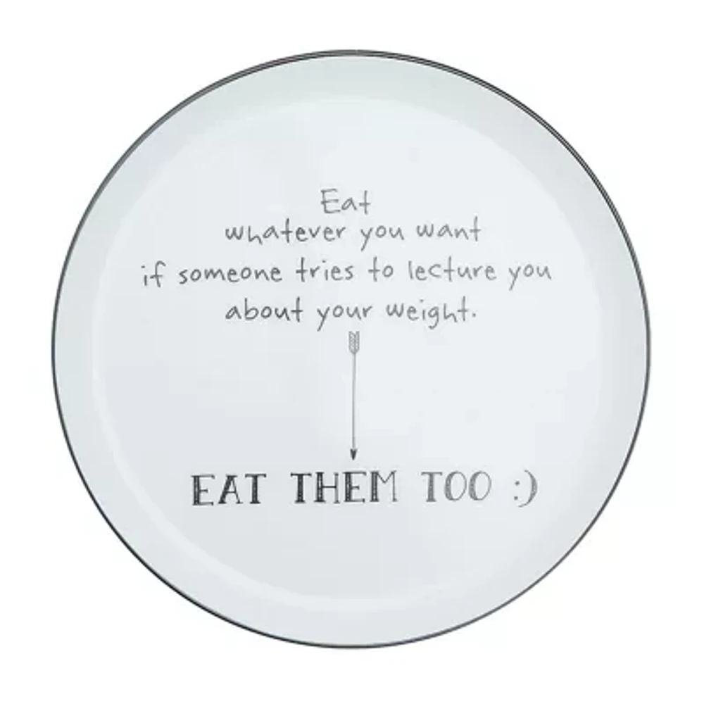 Porland Be Happy Collection 4-pc. Porcelain Appetizer Plate