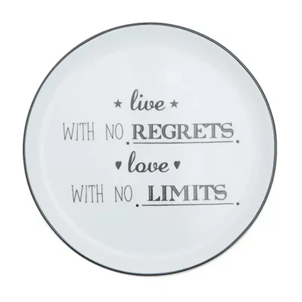 Porland Be Happy Collection 4-pc. Porcelain Appetizer Plate