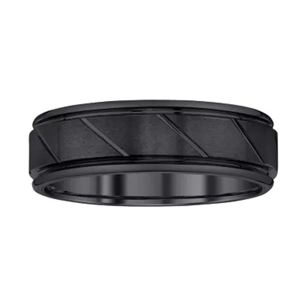 Mens 7MM Tungsten Wedding Band