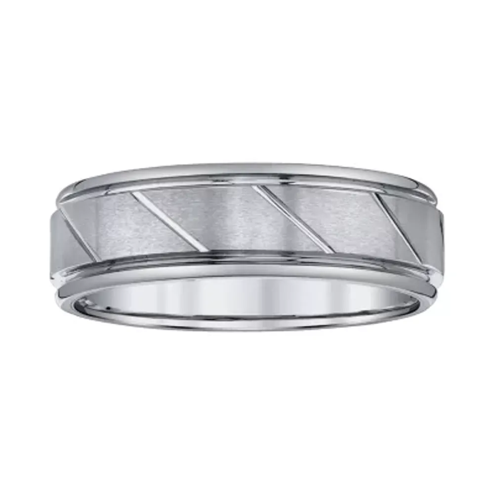 Mens 7MM Tungsten Wedding Band